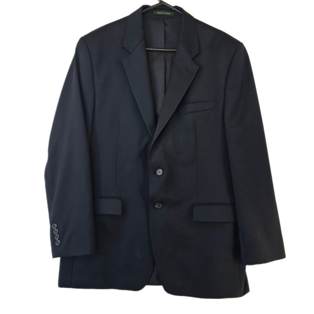 Lauren Ralph Lauren Blazer Men's Size 42R Sport Coat Two Button Black Union Made
